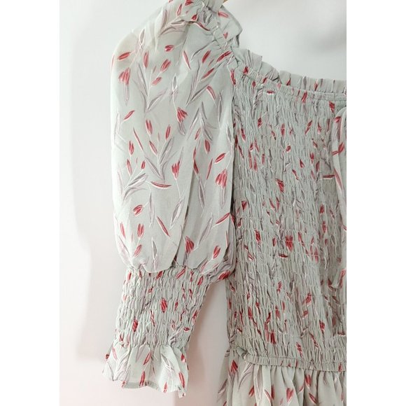 Aly Daly Women's Green Floral Midi Dress Size‎ S - Picture 3 of 6